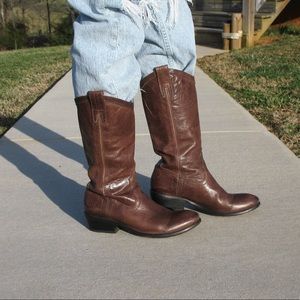 Vintage Frye Leather Carson Riding Boots